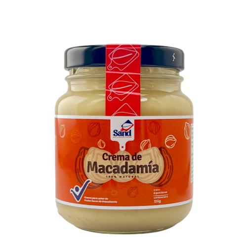 alt="Crema de macadamia Sand Balanced Food 120 g elaborada con 100% macadamias naturales. Crema de frutos secos sin aceites añadidos, sin azúcar refinada, sin conservantes y con ingredientes reales."